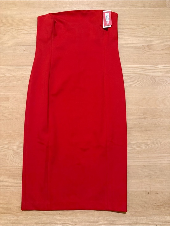 SPANX Dresses & Skirts - SPANX Red Strapless Pencil Midi dress Sz XL 14-16